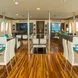 Indoor lounge and bar area - Majestic Galapagos Yacht