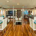 Indoor lounge and bar area - Majestic Galapagos Yacht