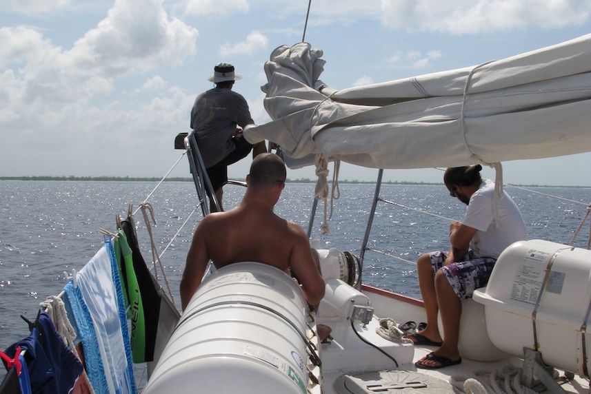 Relaxing on the bow