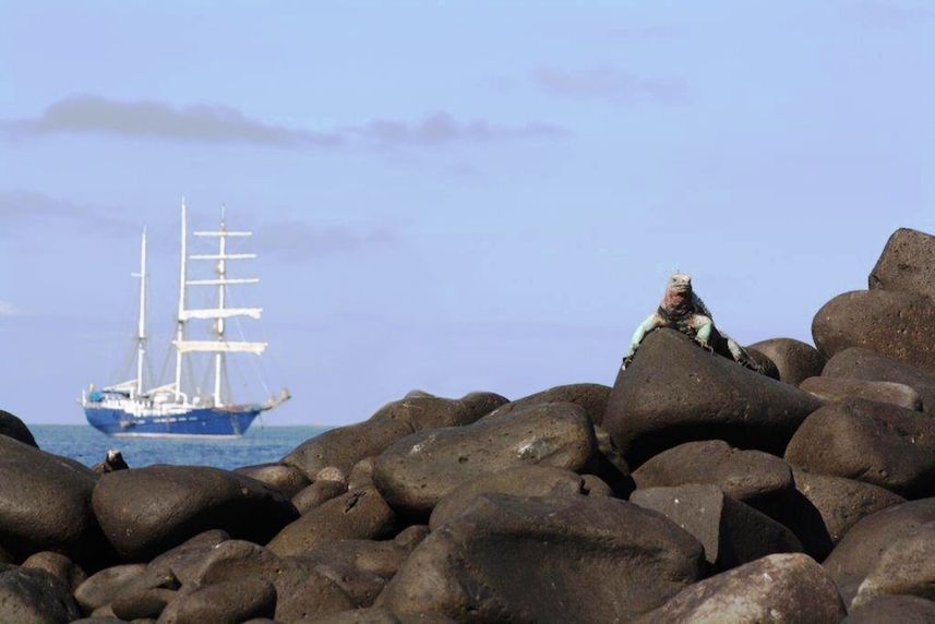 SS Mary Anne in the Galapagos