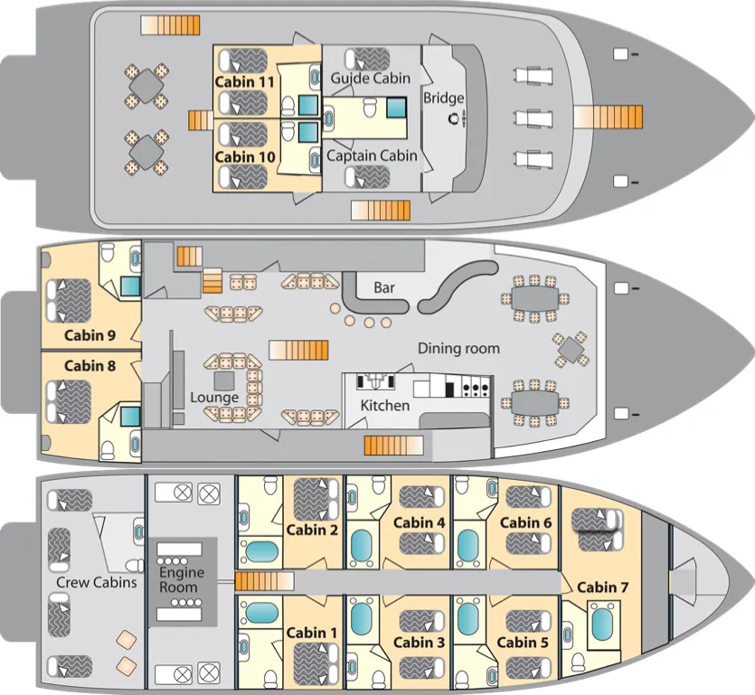 Galaven Deck Plan floorplan