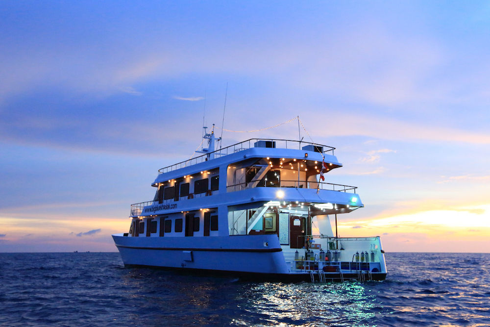 MV Hallelujah at Sunset