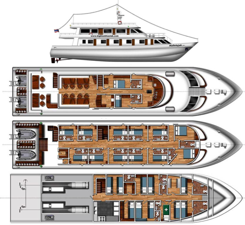 Hallelujah Deck Plan floorplan