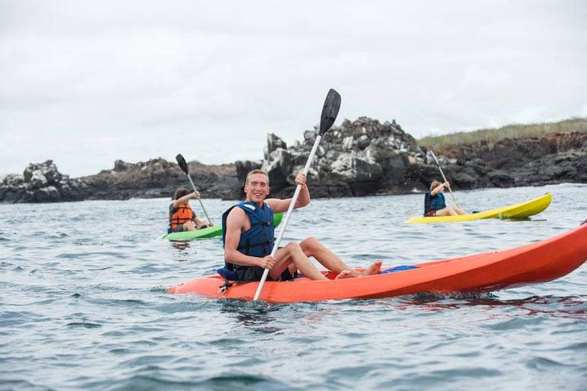 Kayaks an Board - Natural Paradise