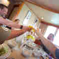 Dining aboard Queen of the Galapagos