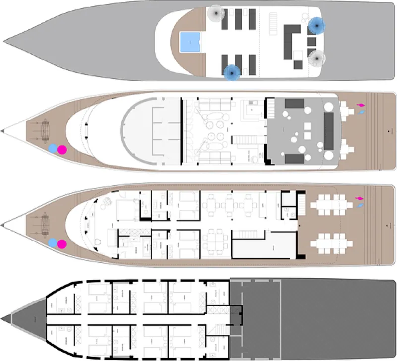 Azalea Cruise Deck Plan floorplan