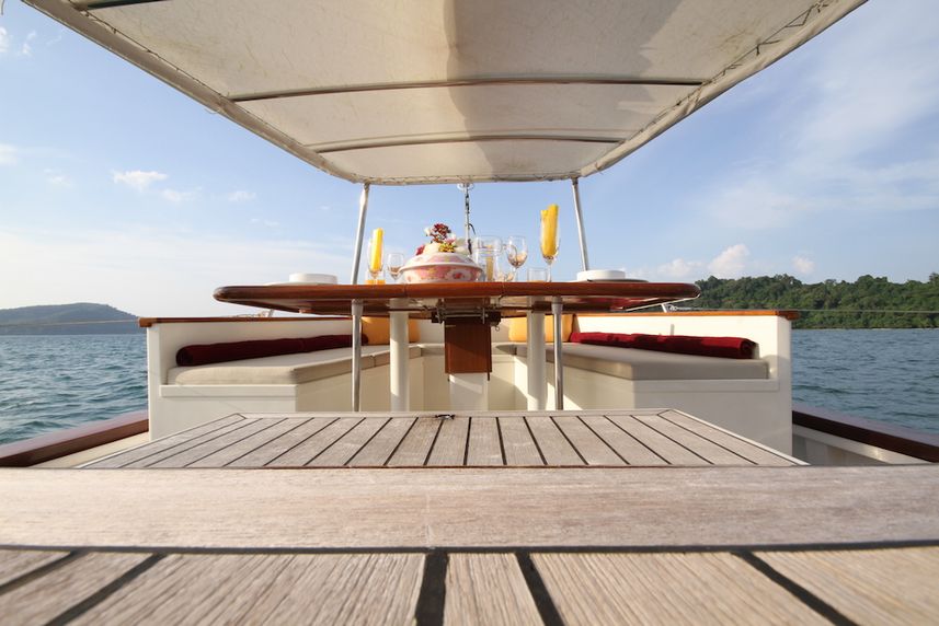 Upper deck seating area - Meta IV, Myanmar