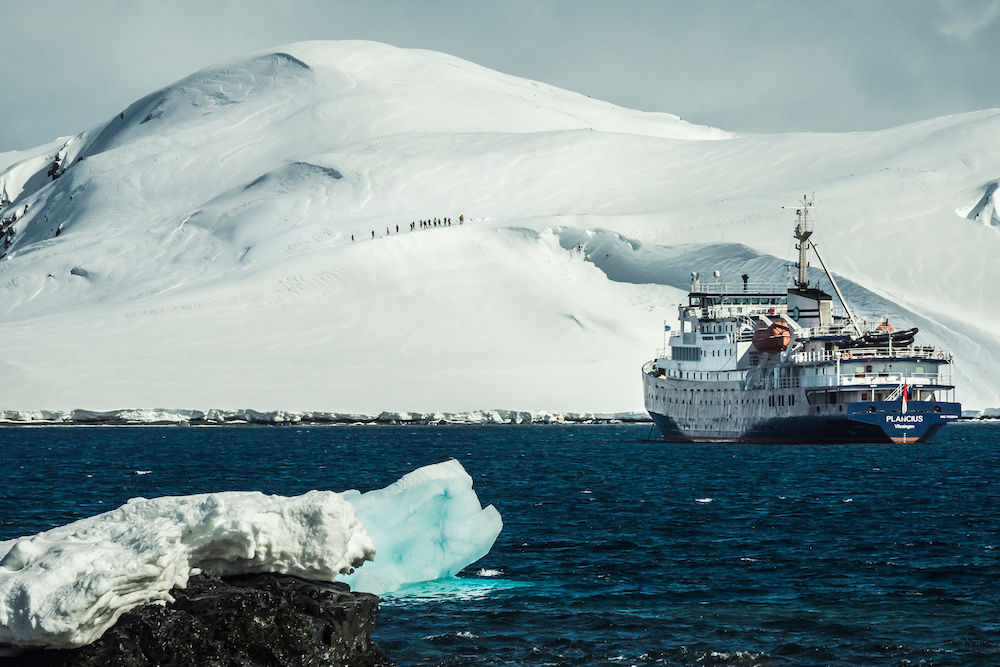 MV Plancius at the Antarctic Peninsular