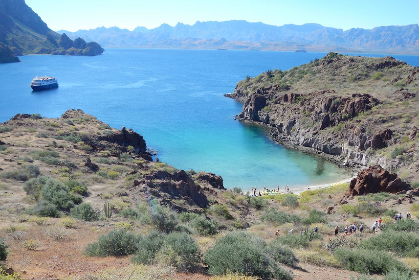 Beach walk in Baja