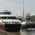 The Discovery transiting the Panama Canal