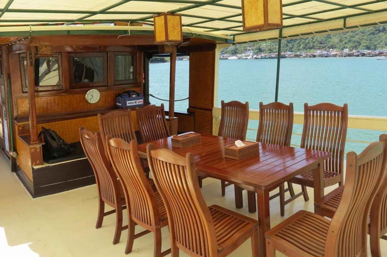Open air Dining Area - Sea Gipsy Myanmar