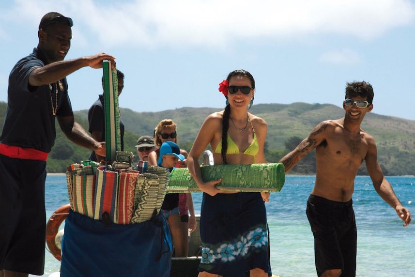 Beach visit at the Mamanuca Islands