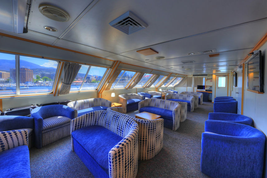 Indoor Lounge Area - Coral Expeditions I Australia