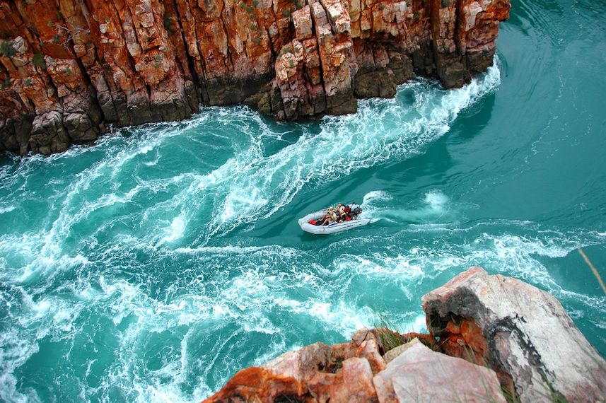 Zodiac in Horizontal Falls Australia