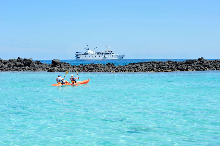 Kayaks à bord - La Pinta