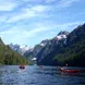 Kayaking through the Alaskan channels