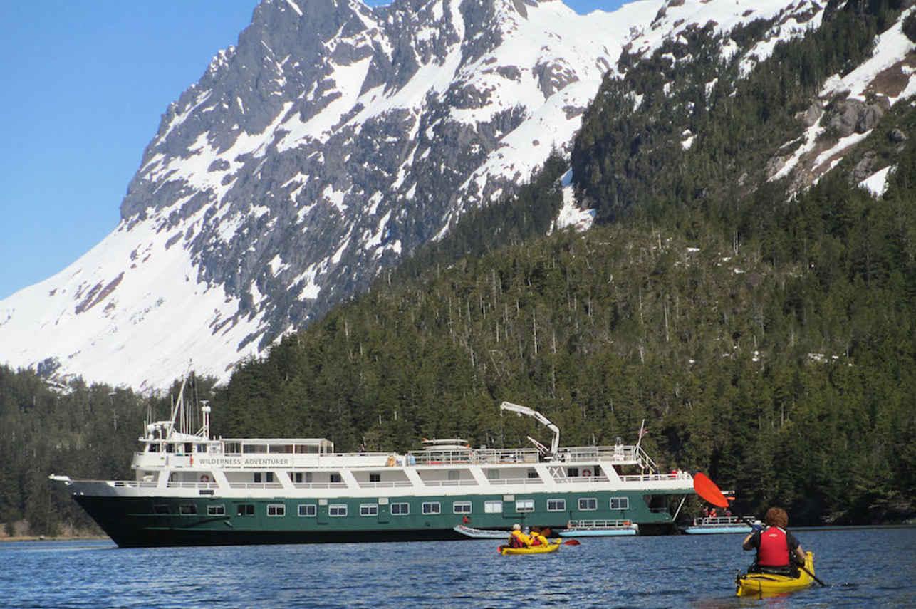 Wilderness Adventurer and Beautiful Alaskan Scenery