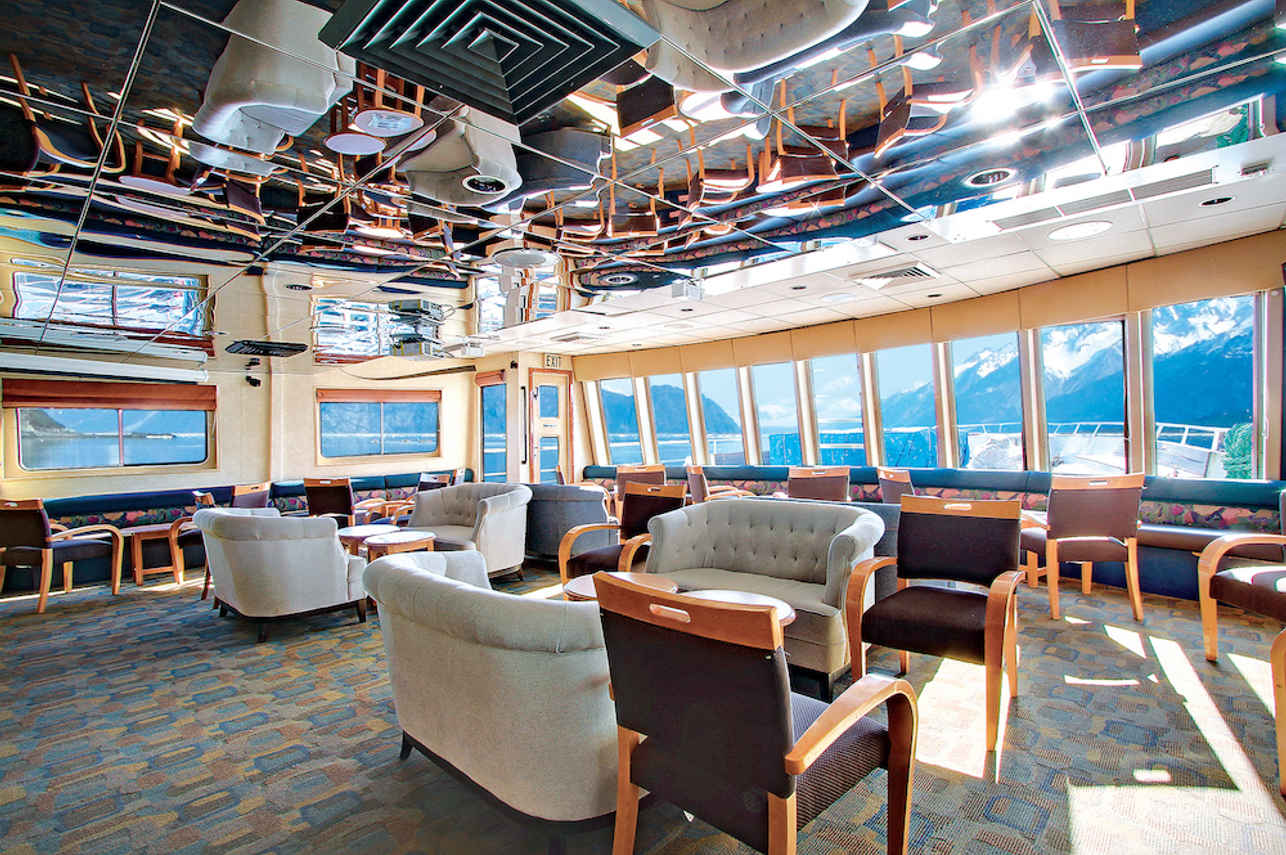 Indoor Lounge with Panoramic Views - Wilderness Explorer Alaska