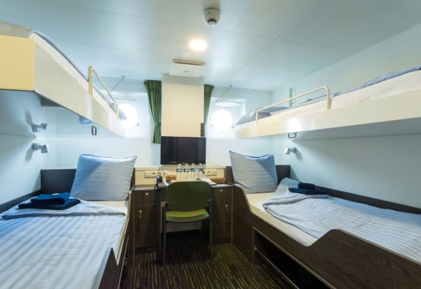 Quadruple, Triple or Twin cabin 