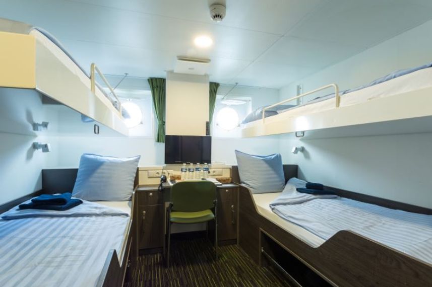Quadruple, Triple or Twin cabin 