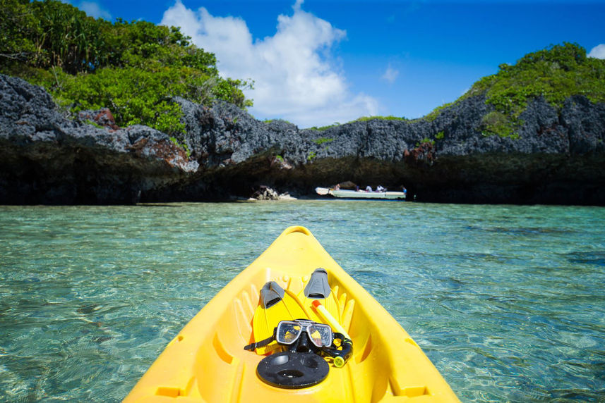 Kayak a bordo - Reef Endeavour