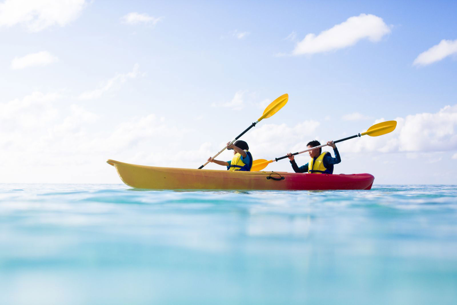 Kayaks à bord - Reef Endeavour