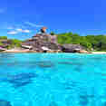 Crystal clear water at the Similan Islands
