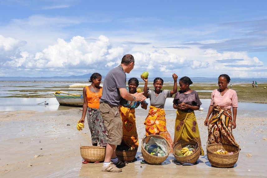 Meeting the locals in Madagascar