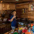 Fresh food being cooked in the galley - Ratu Laut