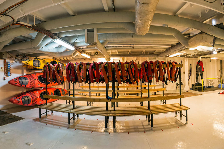 Arctic Expedition Ship Interior Mud Room