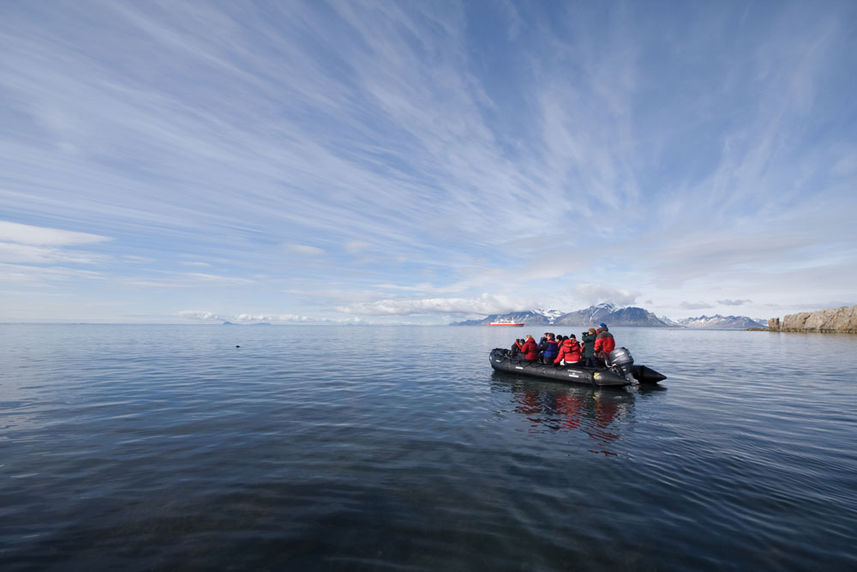 Arctic Expedition Zodiac Water Skyline