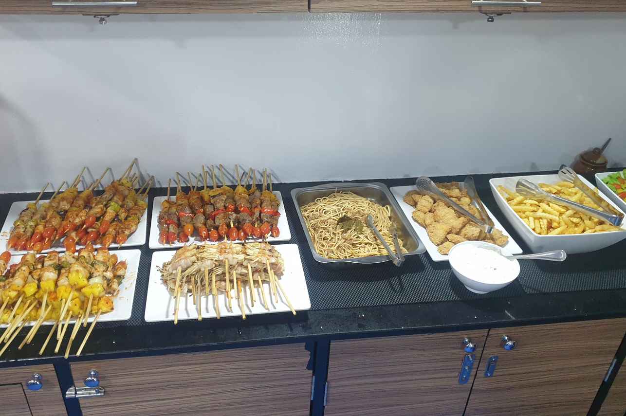 Comida a bordo - Bavaria
