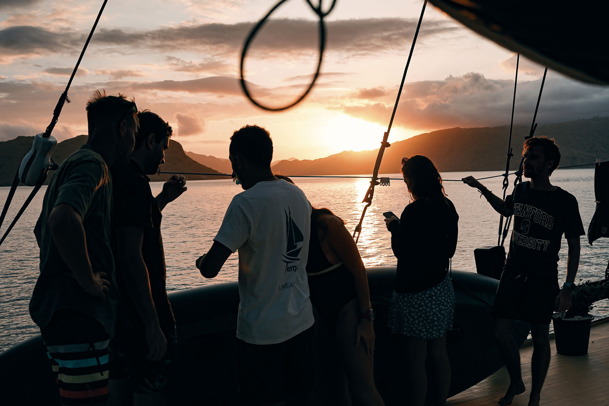 Sunset on the Dive Deck