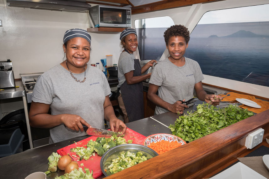 Pasto a bordo - Oceania