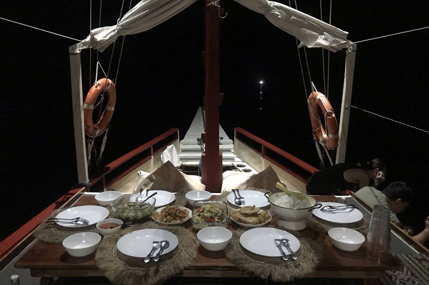 Dîner à l'extérieur - Anthias