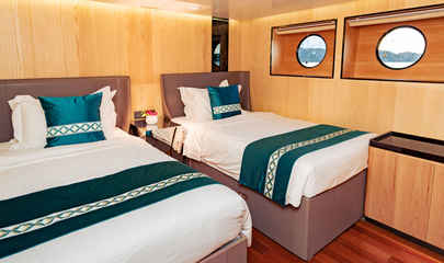 Lower Deck - Deluxe Twin Cabins