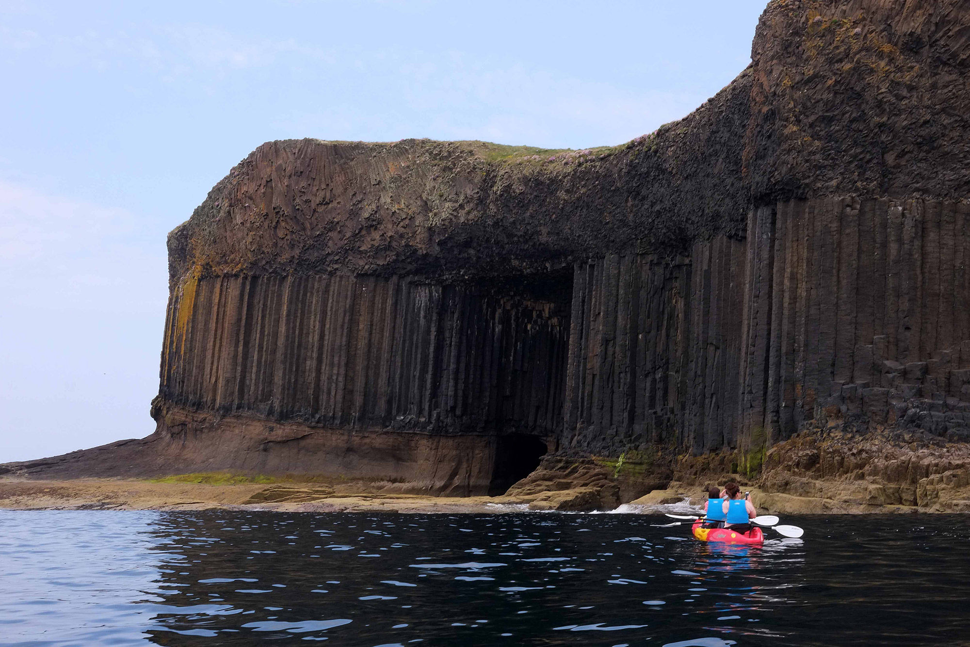Kayaking Fingals Cave