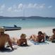 Relaxing on the beach