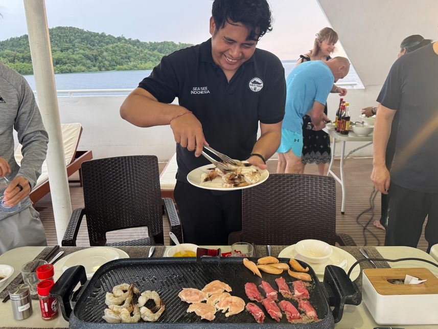 Abendessen im Freien - Seaisee