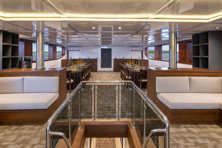 Salon interior - Cocos Island Aggressor