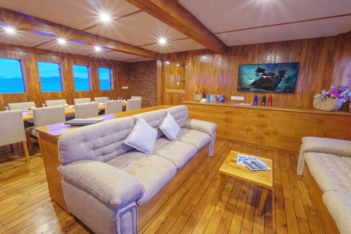 Salon interior - Komodo Sea Dragon