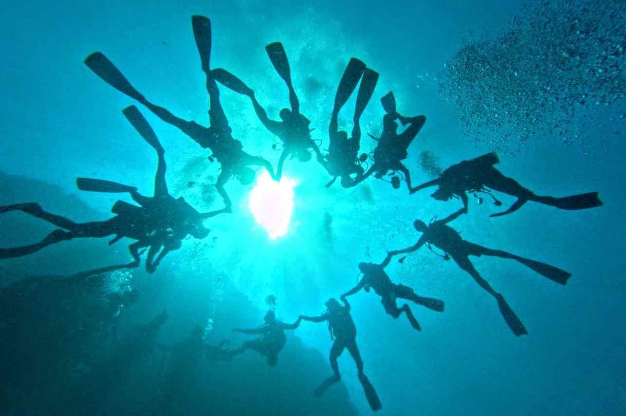 Diving Underwater