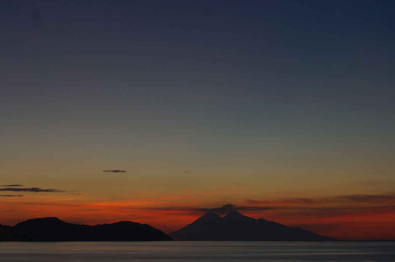 Sunset over Komodo National Park