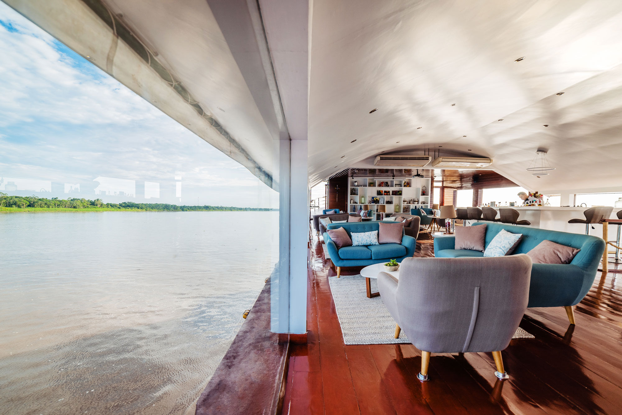Klimatisierter Saloon - Crucero Amazonas