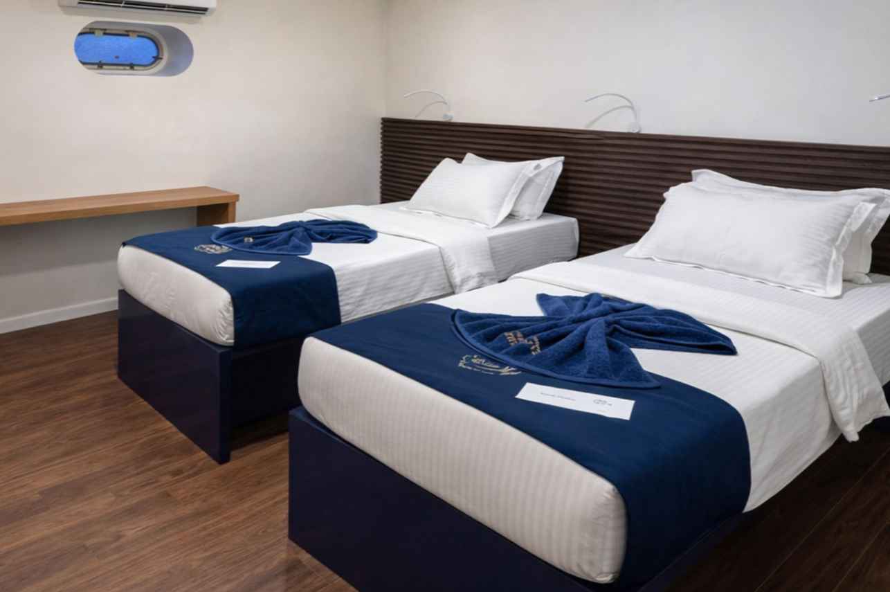 Cabin 1 - Standard Cabin - Convertible Bed - Lower Deck