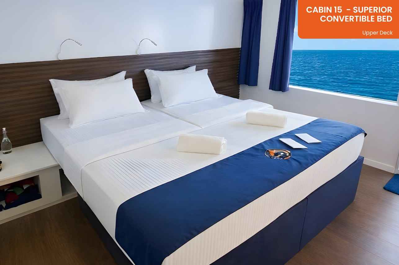 Cabin 15 - Superior Cabin - Convertible Bed - Upper Deck