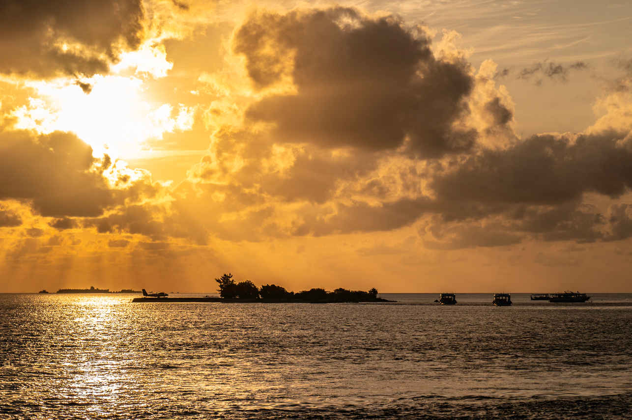 Sunset in Maldives