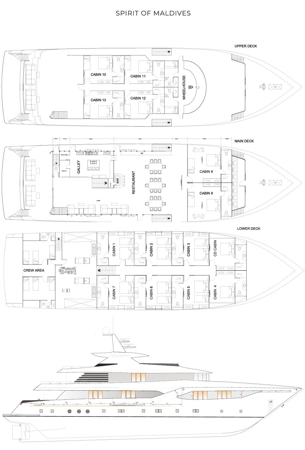 disposizione del ponte