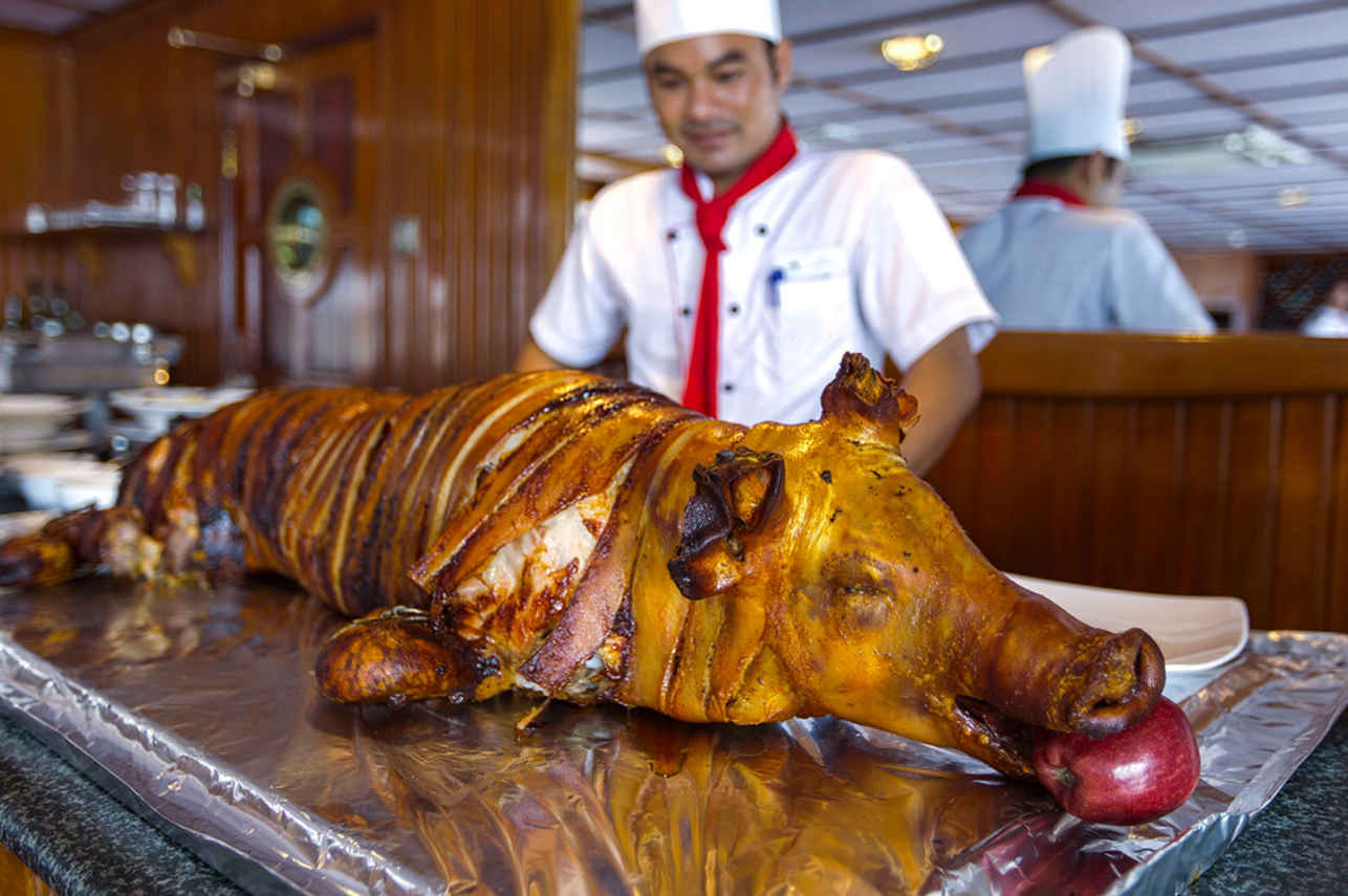 Heerlijke keuken - RV Tonle Pandaw