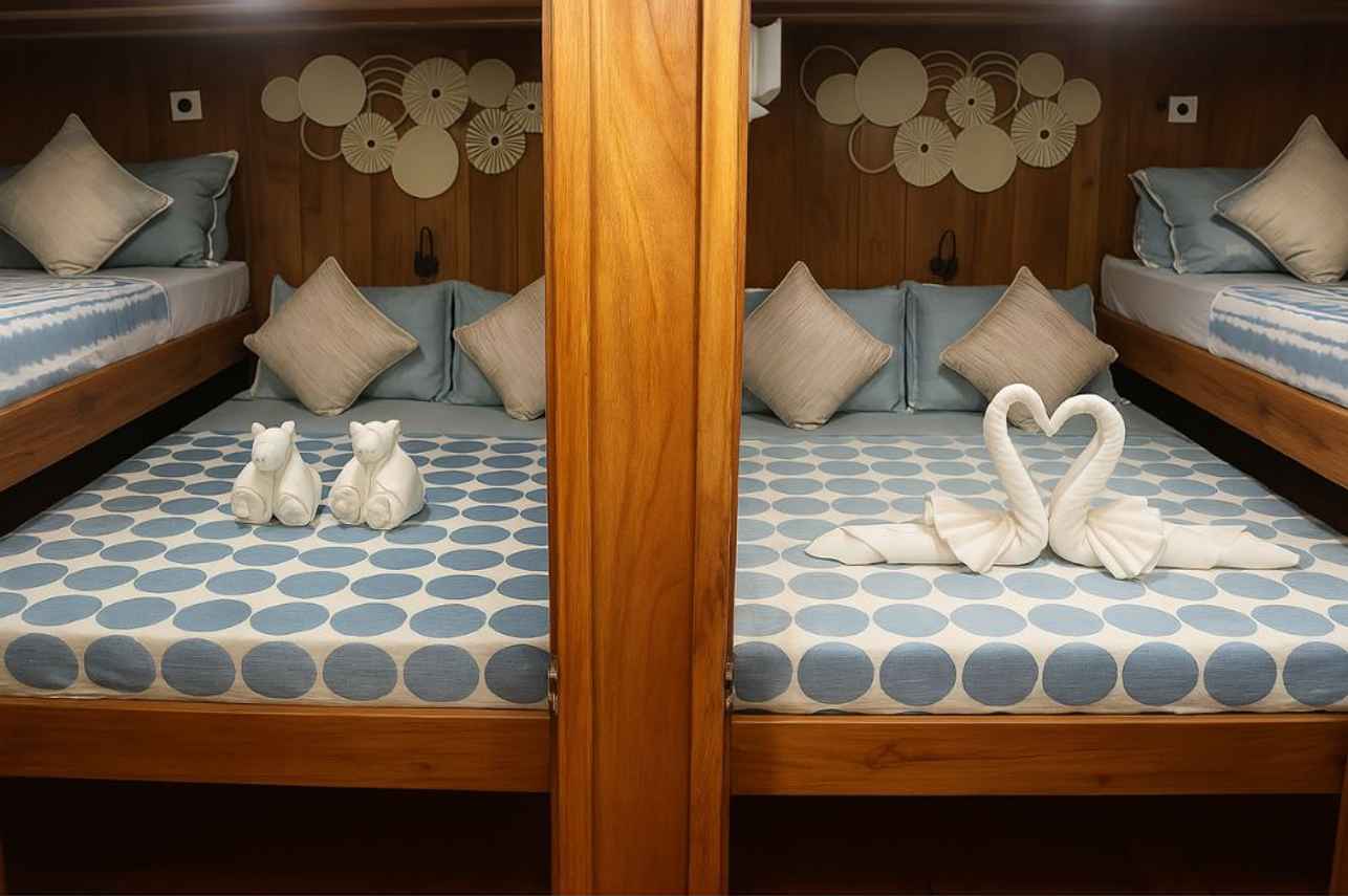 View of Two Double Cabins